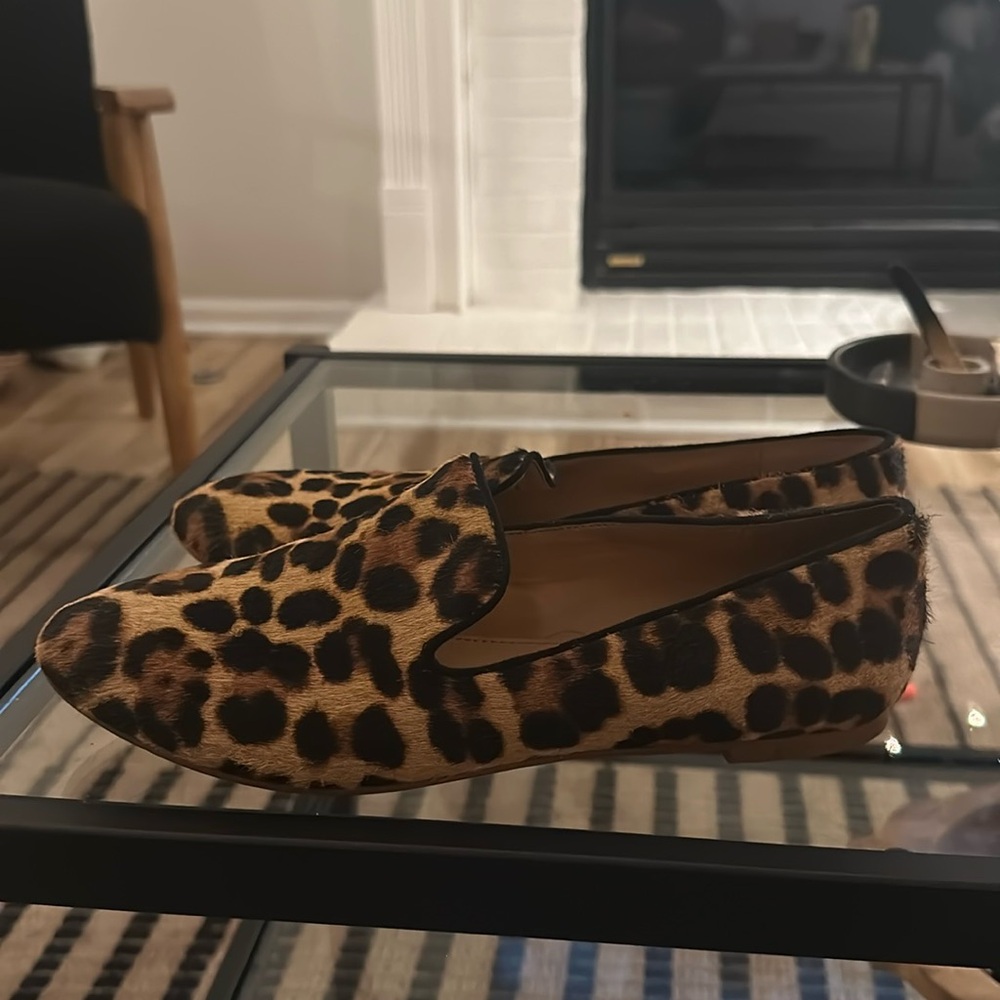 Women’s J Crew Leopard print Loafers - Size 8